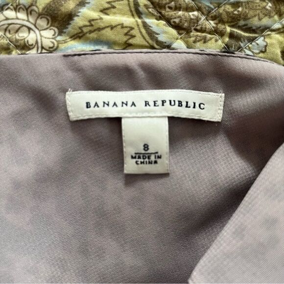 Banana Republic‎ Grey Snake Skin 100% Silk Pleated Faux Crossover Dress - Picture 4 of 10